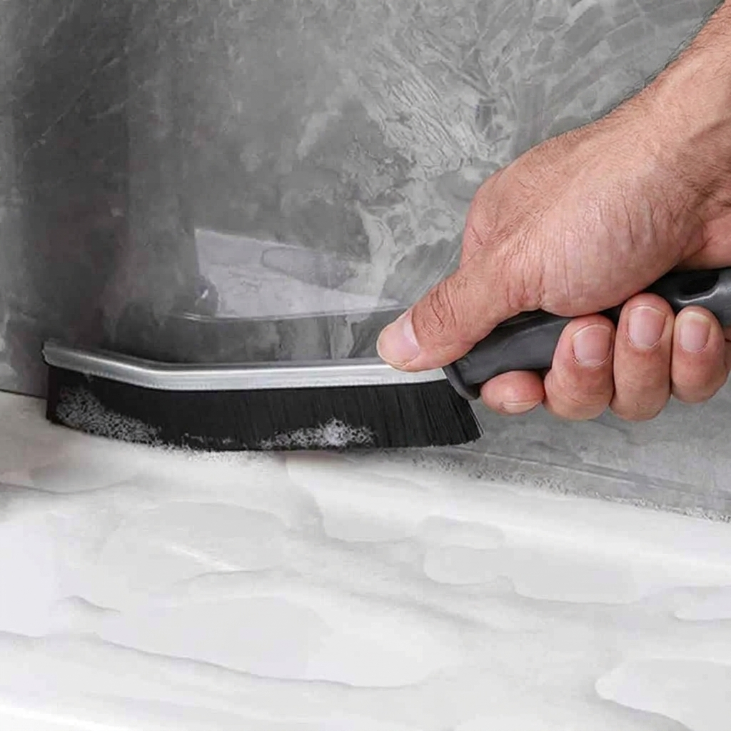 Set of 2 Gap Cleaning Brushes | Narrow Hard Bristle Crevice & Grout Cleaning Tool
