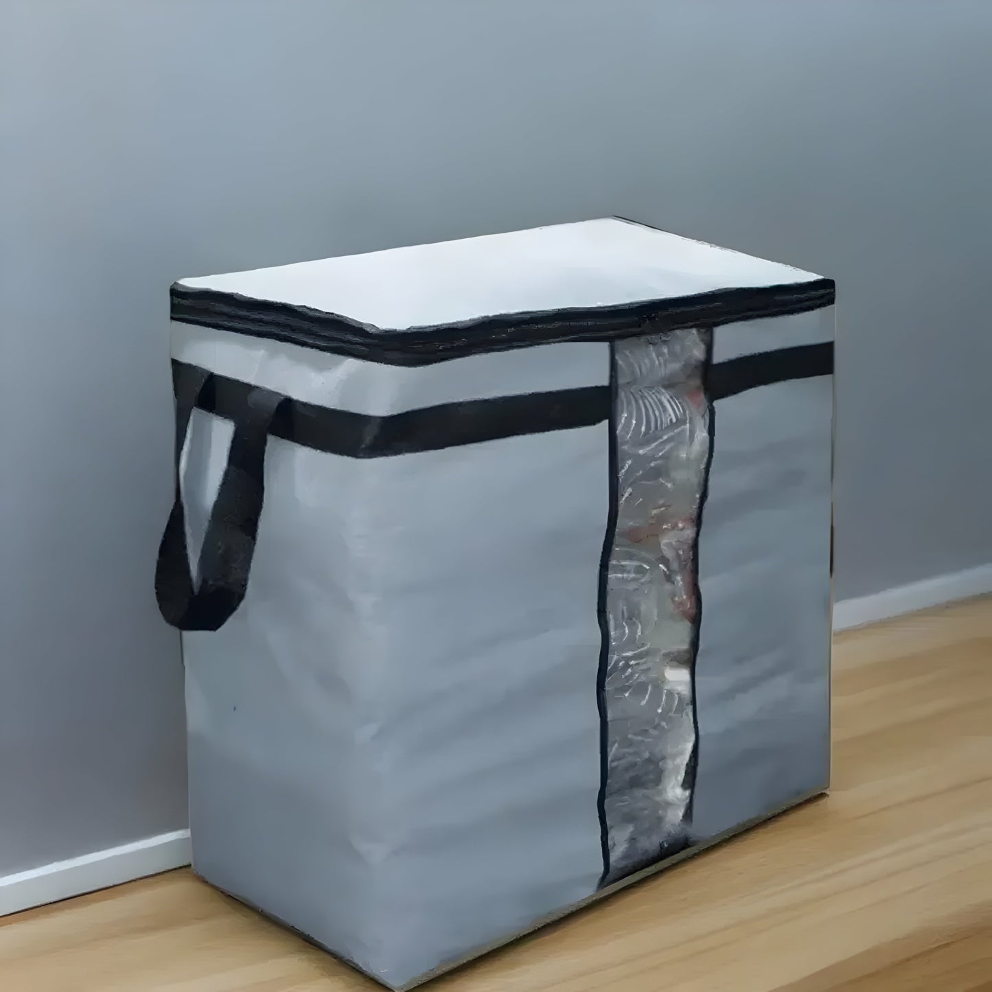 Folding Storage Blanket Bag Organizer | Large Capacity Clothes & Bedding Storage