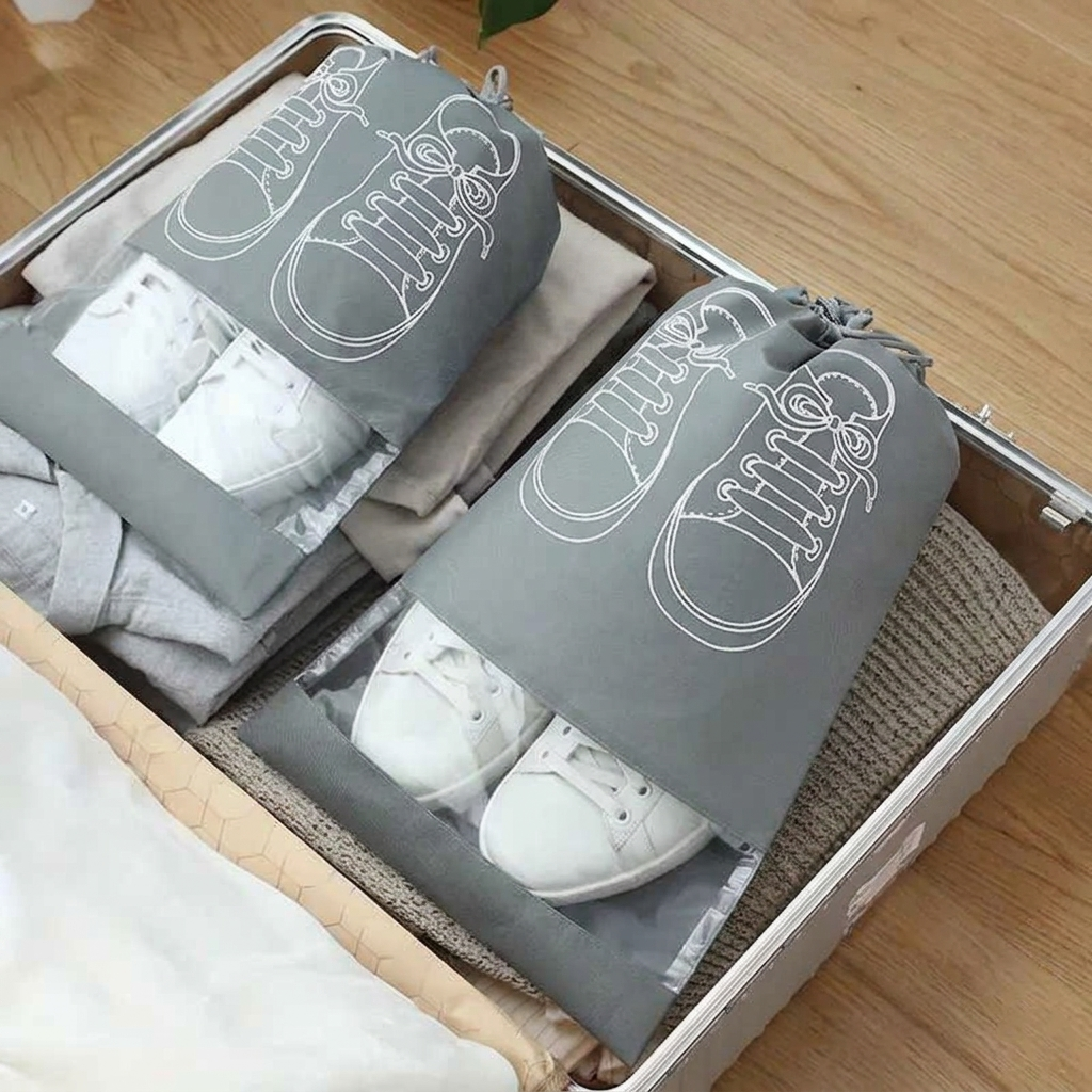 Shoe Bag for Travel & Storage | Dustproof Reusable Organizer Pouch