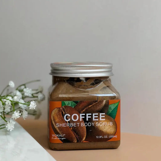 WOKALI Coffee Sherbet Body Scrub 350ml (WKL692) | Exfoliating & Hydrating Coffee Scrub for Smooth, Glowing Skin