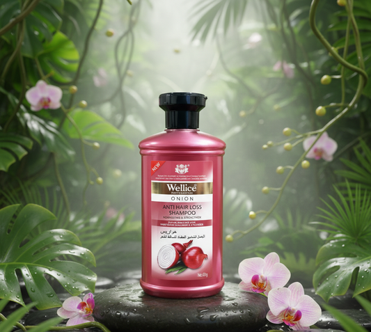Wellice Professional Onion Anti Hair Loss Shampoo 400g | Strengthening & Nourishing Hair Care Shampoo