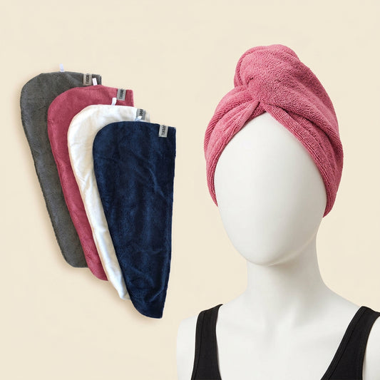 Girls Cap Towel - Twist Hair Wrap for Women