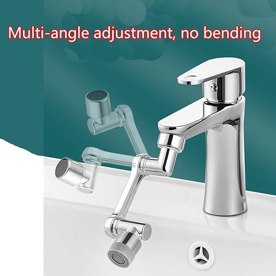 1080° Rotating Faucet Aerator | Dual Mode Water Saver Tap Extender with Filter