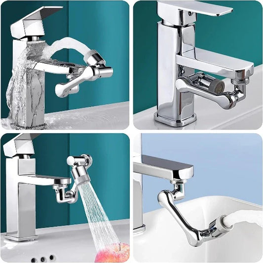 1080° Rotating Faucet Aerator | Dual Mode Water Saver Tap Extender with Filter