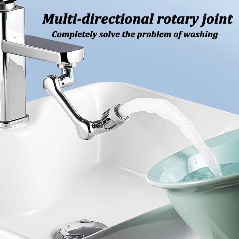 1080° Rotating Faucet Aerator | Dual Mode Water Saver Tap Extender with Filter