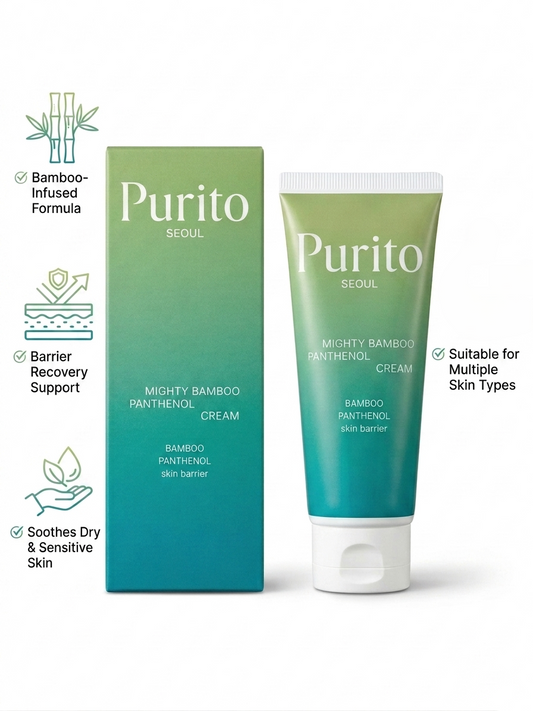 Purito GreenShield Bamboo Infused Barrier Recovery Cream 120g | Deep Hydration & Skin Defense Moisturizer