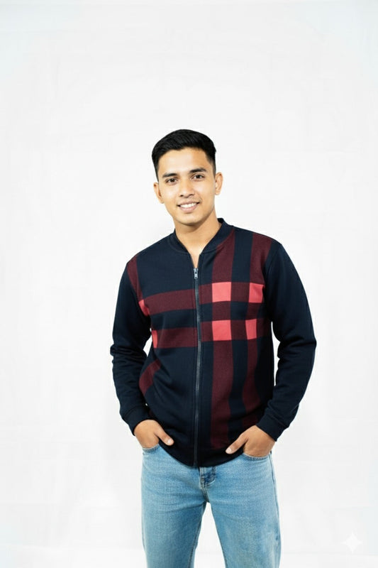 Men's Classic Winter Jacket – Zipper Style