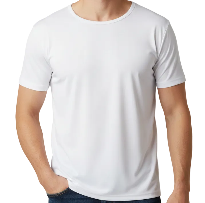 Plain Half Sleeve White T Shirt for Men – Casual Wear and Daily Wear