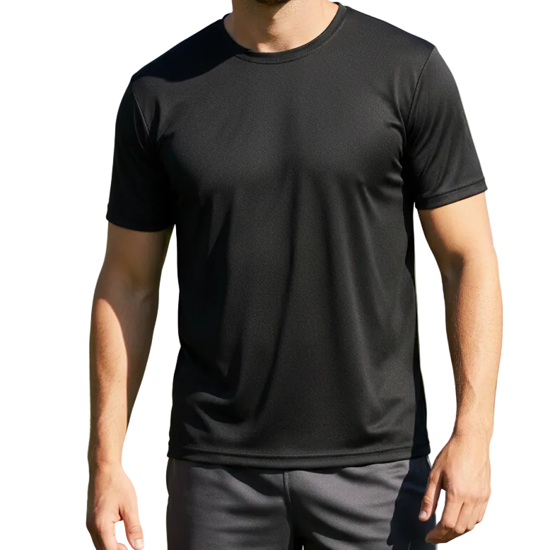 Plain Half Sleeve Black T Shirt for Men – Casual Wear and Daily Wear