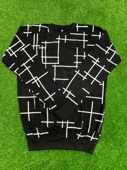 Stylish Men's Full Sleeve Printed Sweat-Shirt – Trendy Casual Look
