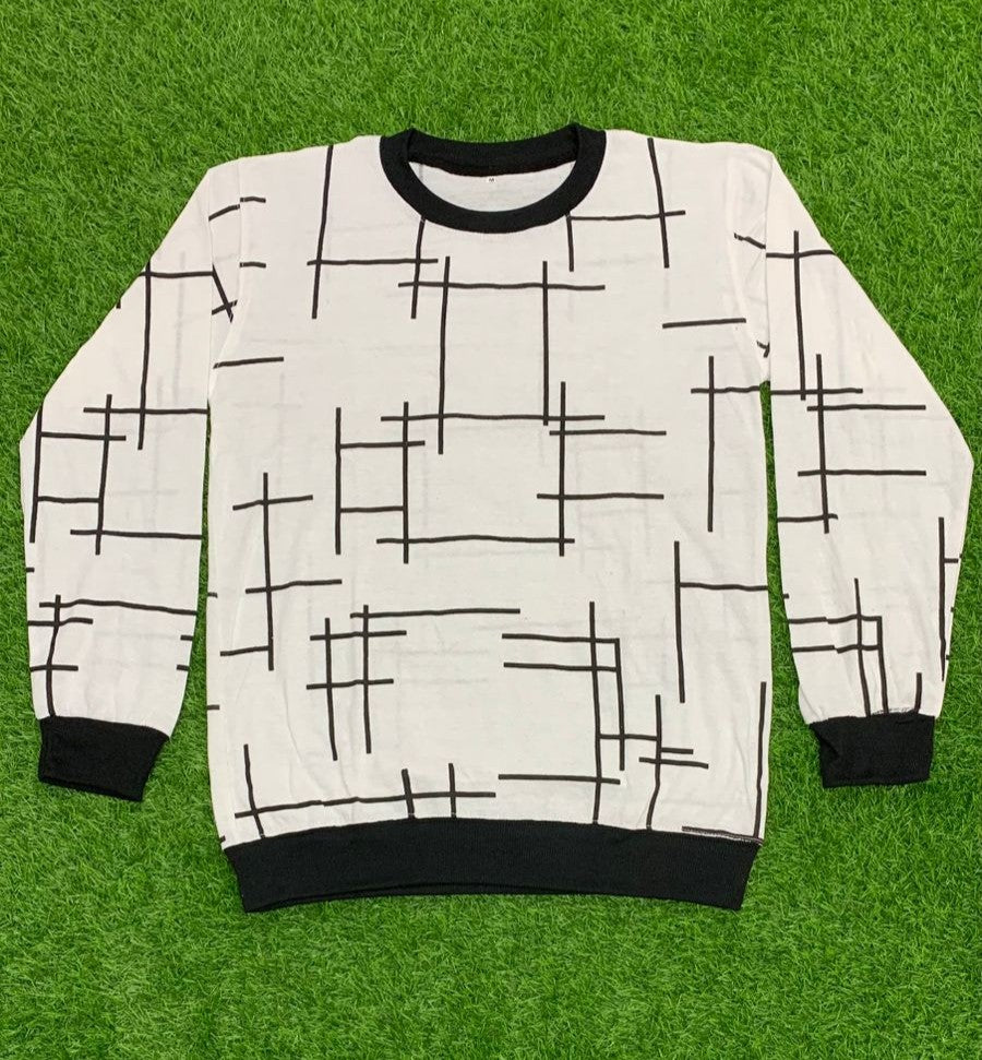 Stylish Men's Full Sleeve Printed Sweat-Shirt– Trendy Casual Look