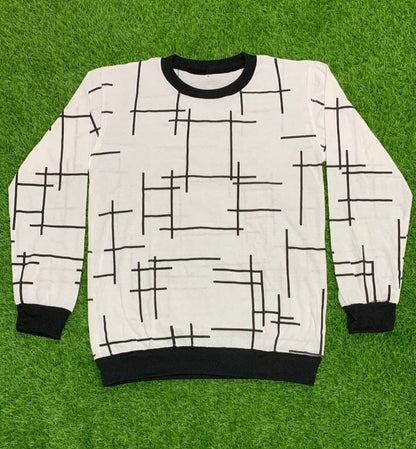 Stylish Men's Full Sleeve Printed Sweat-Shirt– Trendy Casual Look