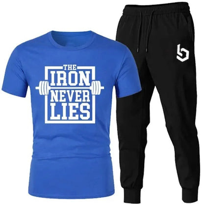Blue and Black Trendy Touser and T shirt for Men & Boys | Soft & Comfortable Casual Wear | Lightweight Breathable Fabric