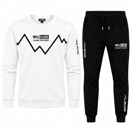 Men's Printed Tracksuit - Soft Fabric Stylish Full Sleeve T Shirt and Trouser - Fashionable Outfit