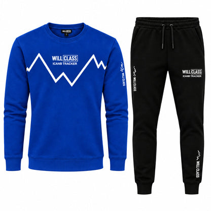 Men's Printed Tracksuit - Soft Fabric Stylish Full Sleeve T Shirt and Trouser - Fashionable Outfit
