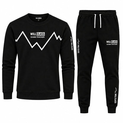 Men's Printed Tracksuit - Soft Fabric Stylish Full Sleeve T Shirt and Trouser - Fashionable Outfit
