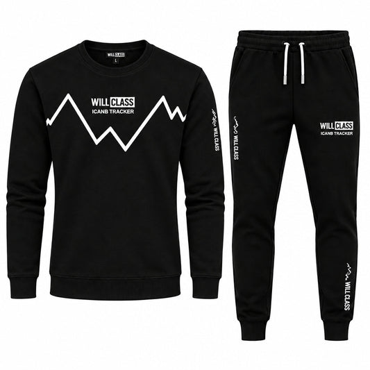 Men's Printed Tracksuit - Soft Fabric Stylish Full Sleeve T Shirt and Trouser - Fashionable Outfit