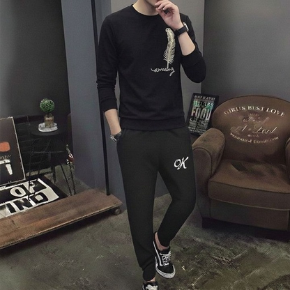 Men's Printed Tracksuit - Soft Fabric Stylish Design - Full Sleeve and Half Sleeve T Shirt Option