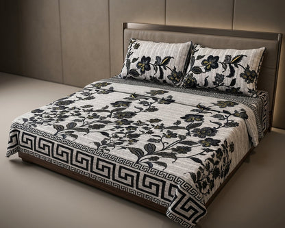 3D Crystal Cotton 3-piece Bedsheet Set AY0010039