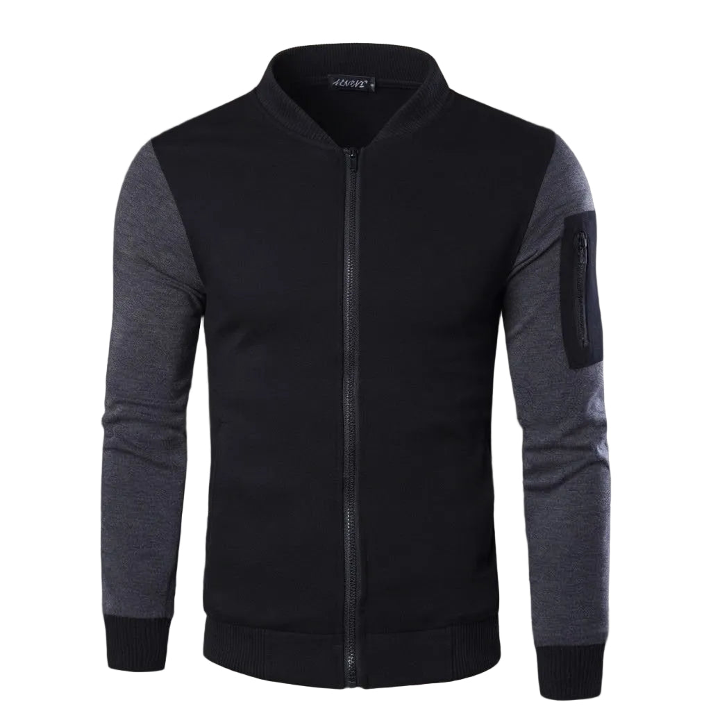 Men's Winter Stylish Modern Zipper Jacket - Black (Edition 2)