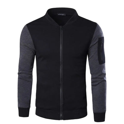 Men's Winter Stylish Modern Zipper Jacket - Black (Edition 2)