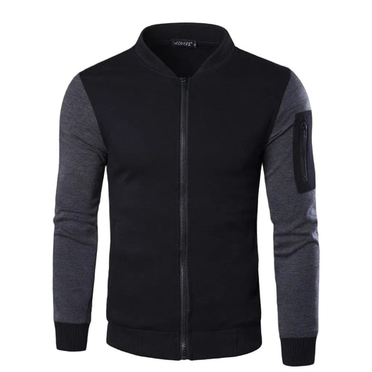 Men's Winter Stylish Modern Zipper Jacket - Black (Edition 2)