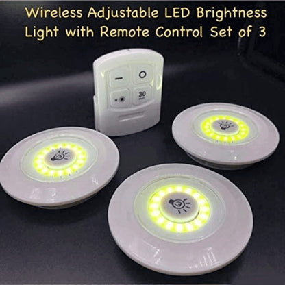 LED Remote Control Tap Lights – Set of 3