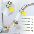 360° Rotating Faucet Sprayer | 3-Mode Tap Extender for Kitchen & Bathroom Sink