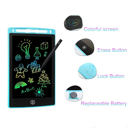 8.5 Inch LCD Writing Tablet for Kids | Digital Erasable Drawing Pad with Pen (Random Color)