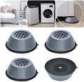 4Pcs Universal Anti-Vibration Feet Pads | Non-Slip Rubber Mat for Washing Machine, Dryer, Refrigerator & Furniture