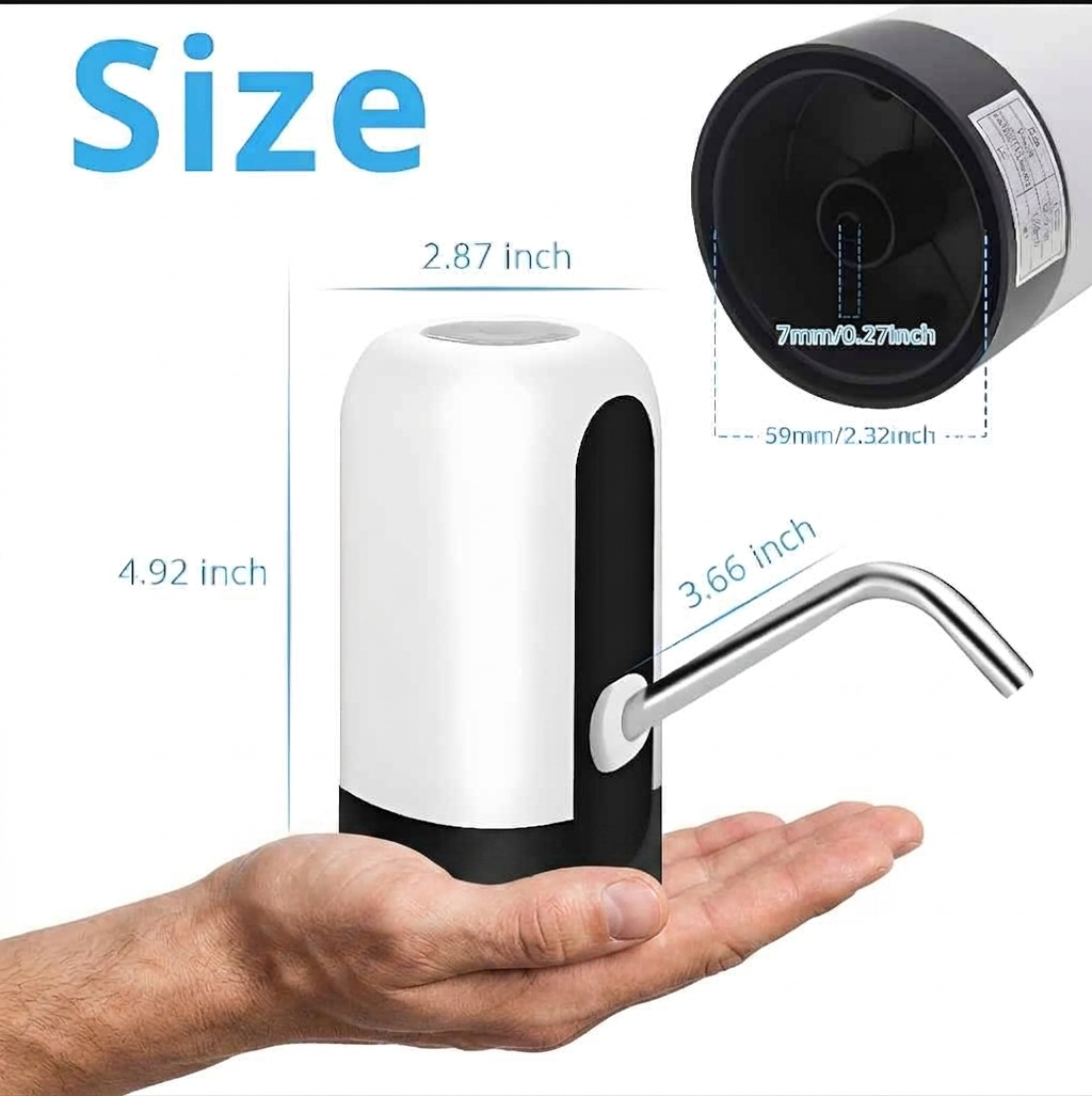 Automatic Electric Water Bottle Pump Dispenser | USB Rechargeable One-Touch Water Dispenser