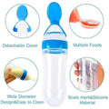 Baby Silicone Spoon Feeder Bottle | Soft Feeding Squeeze Spoon for Infant Food & Milk
