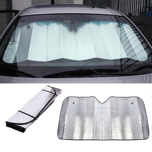 Universal Car Windscreen Sunshade | Anti-Heat UV Protection Front Windshield Cover (130×60 cm)