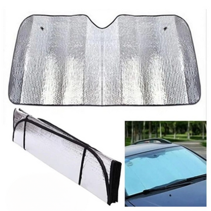 Universal Car Windscreen Sunshade | Anti-Heat UV Protection Front Windshield Cover (130×60 cm)