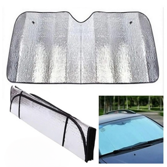 Universal Car Windscreen Sunshade | Anti-Heat UV Protection Front Windshield Cover (130×60 cm)