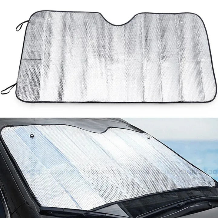Universal Car Windscreen Sunshade | Anti-Heat UV Protection Front Windshield Cover (130×60 cm)