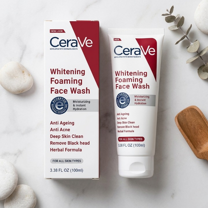 Foaming Face Wash 100ml | Brightening Cleanser with Ceramides for Normal to Oily Skin