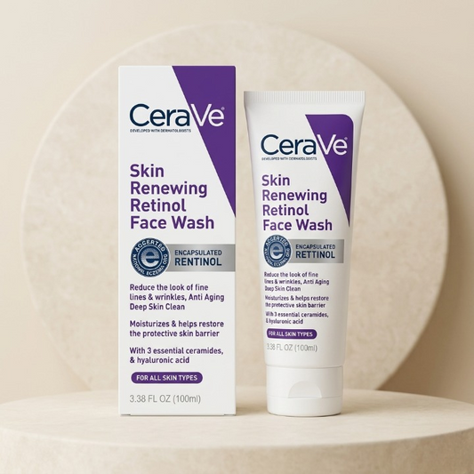 Renewing Retinol Face Wash 100ml | Anti-Aging Cleanser with Ceramides & Hyaluronic Acid