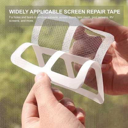 Pack of 10 Drain Hair Catcher Stickers & Window Screen Repair Patches | Multi-Use Mesh Net Filters