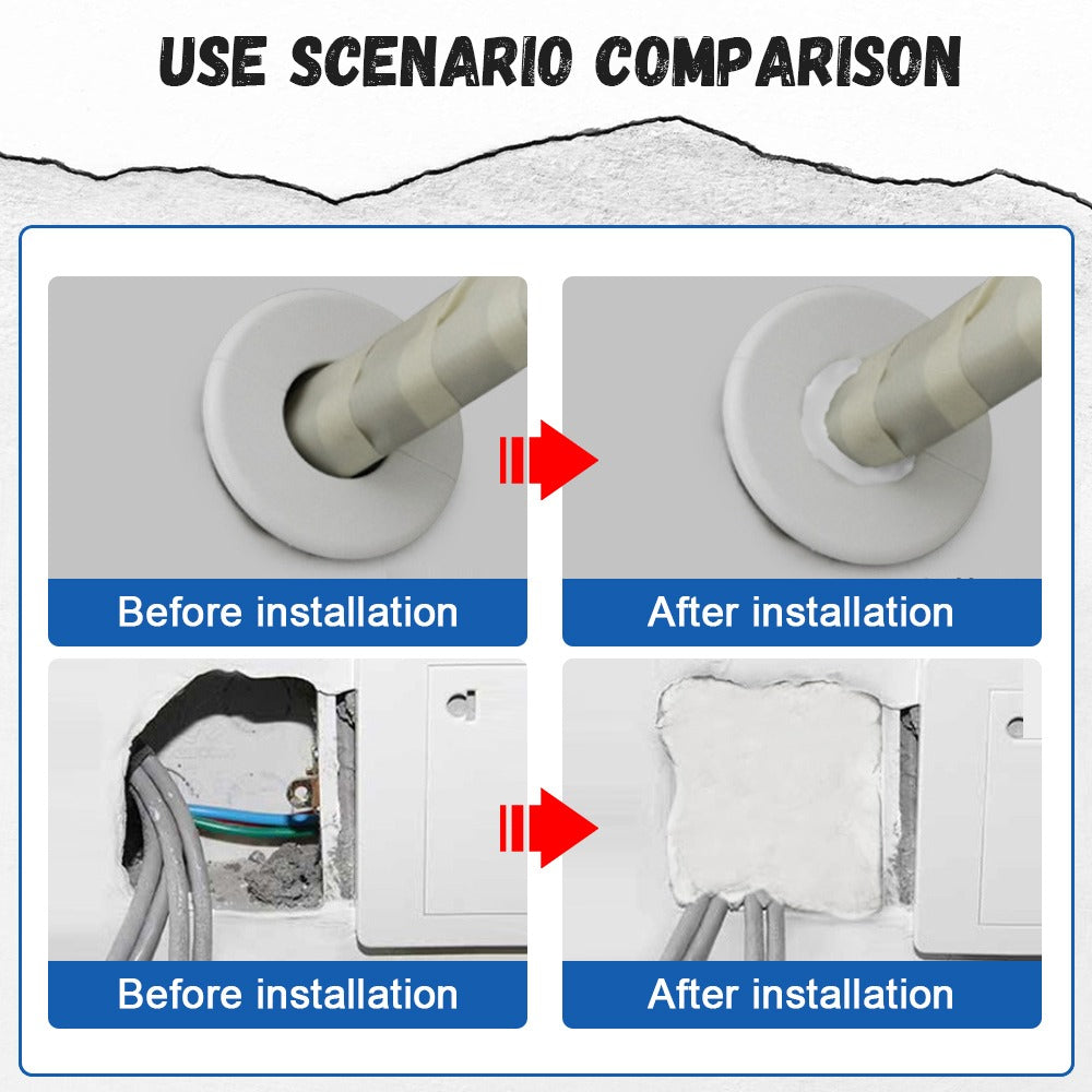 Environmental Wall Hole Sealing Glue | Waterproof Mending Plasticine for AC Holes, Wall Gaps & Pipe Sealing