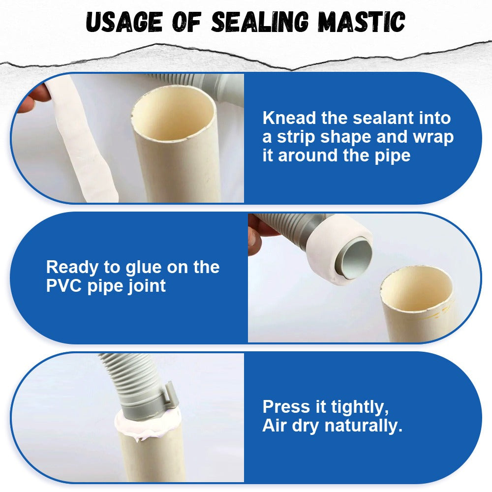 Environmental Wall Hole Sealing Glue | Waterproof Mending Plasticine for AC Holes, Wall Gaps & Pipe Sealing