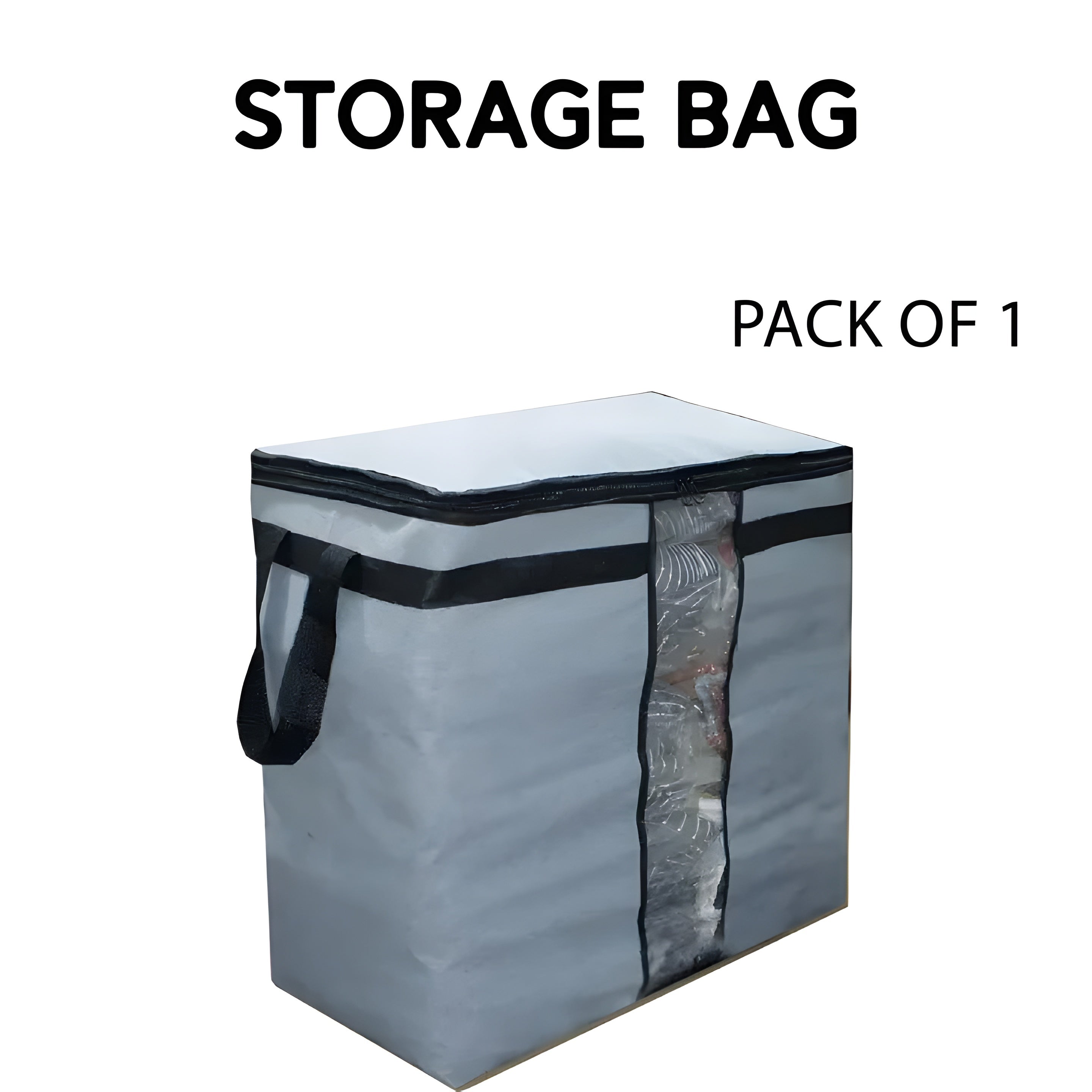 Folding Storage Blanket Bag Organizer | Large Capacity Clothes & Bedding Storage