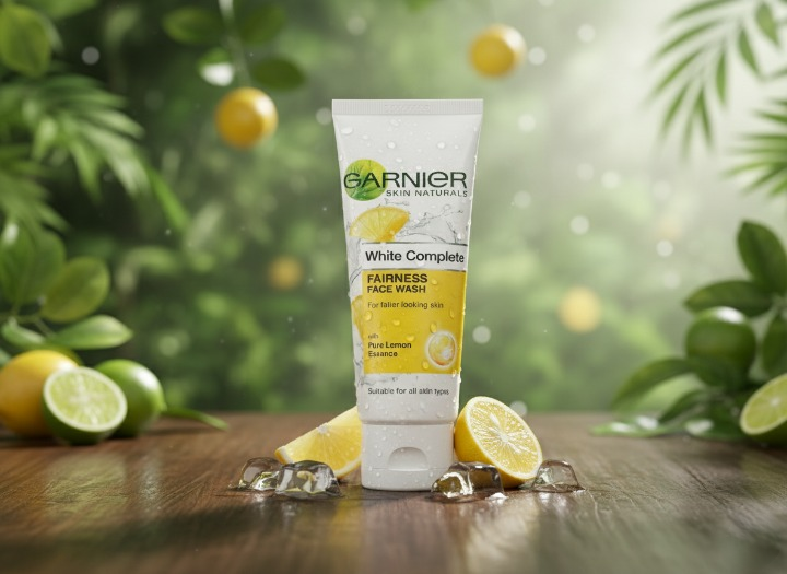 Garnier Pure Lemon Essence Face Wash 100g | Brightening & Oil Control Daily Cleanser