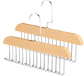 8 Hooks Multi-Function Wooden Hanger | Space-Saving Organizer for Caps, Belts, Ties & Accessories