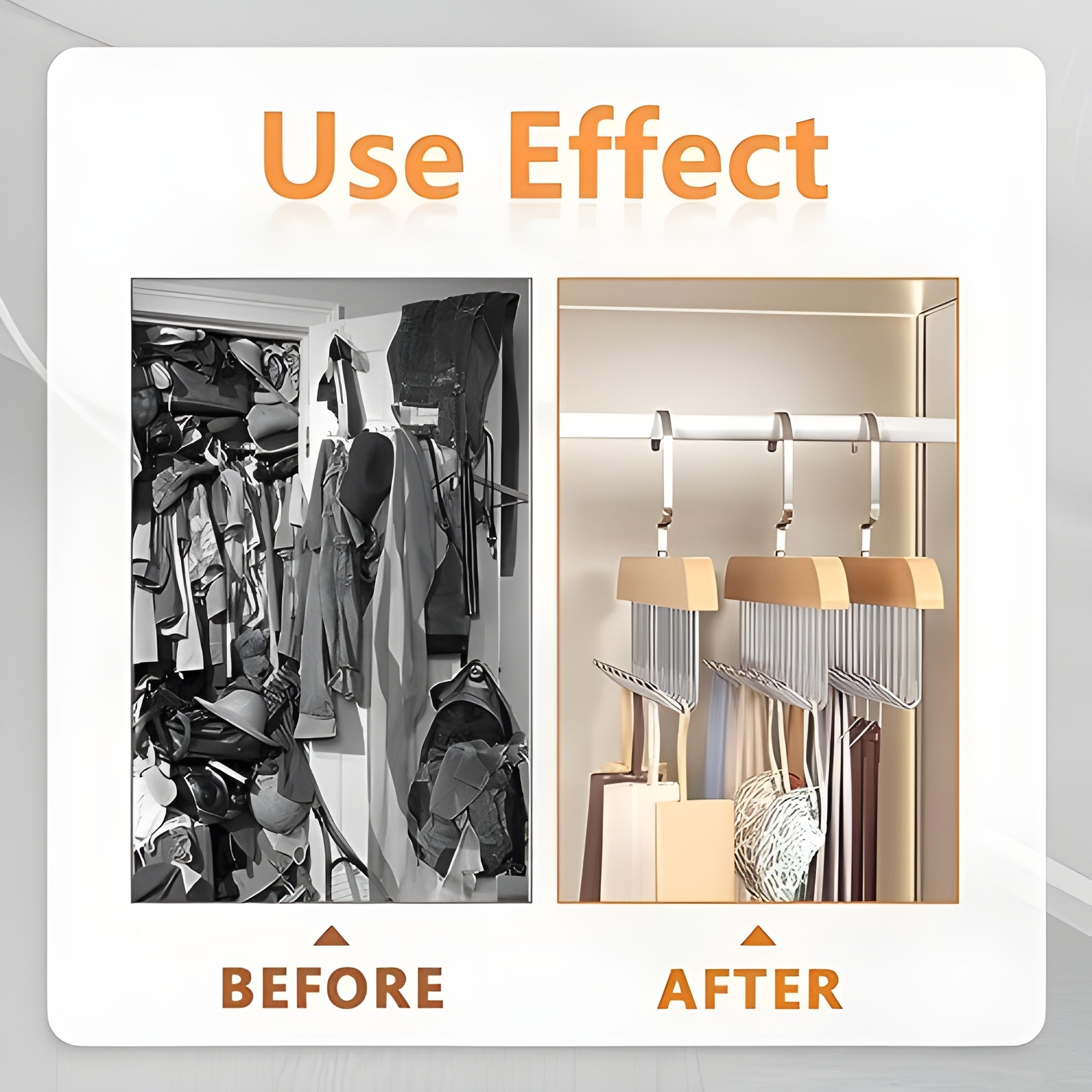 8 Hooks Multi-Function Wooden Hanger | Space-Saving Organizer for Caps, Belts, Ties & Accessories