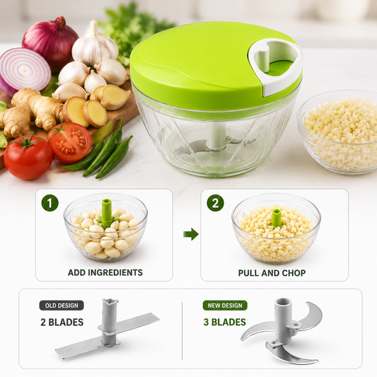 Pull-Cord Vegetable & Fruit Chopper