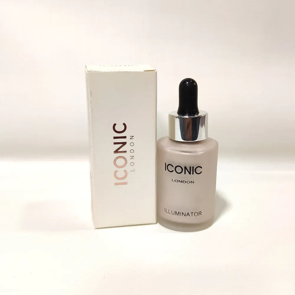 Iconic London Illuminator Highlighter Drops | Ultra Glow Liquid Highlighter for Radiant & Luminous Skin (Golden, Pink & Silver)