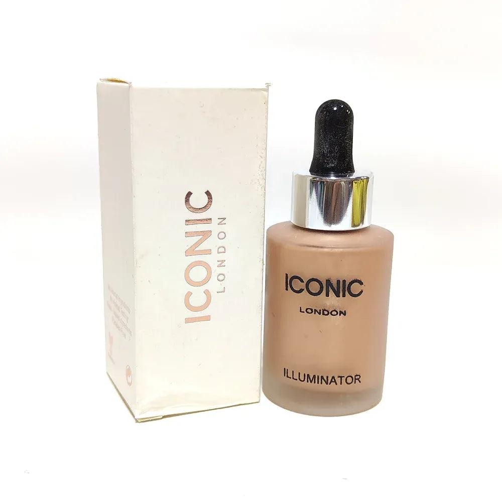 Iconic London Illuminator Highlighter Drops | Ultra Glow Liquid Highlighter for Radiant & Luminous Skin (Golden, Pink & Silver)