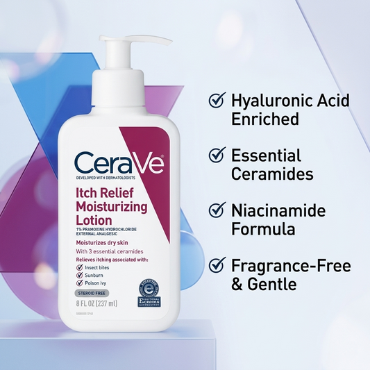 Itch Relief Moisturizing Lotion 237ml | Fast-Acting Hydration & Skin Comfort Formula
