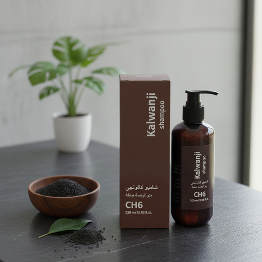 Kalwanji CH6 Herbal Shampoo 250ml | Black Seed Extract Nourishing & Strengthening Hair Cleanser